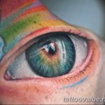 photo of eye tattoo 27.11.2018 №180 - an example of a finished eye tattoo - tattoovalue.net