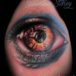 photo of eye tattoo 27.11.2018 №260 - an example of a finished eye tattoo - tattoovalue.net