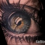 photo of eye tattoo 27.11.2018 №007 - an example of a finished eye tattoo - tattoovalue.net