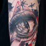 photo of eye tattoo 27.11.2018 №008 - an example of a finished eye tattoo - tattoovalue.net