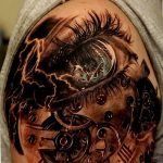 photo of eye tattoo 27.11.2018 №014 - an example of a finished eye tattoo - tattoovalue.net