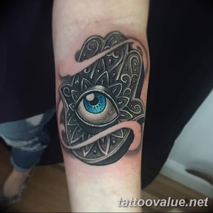photo of eye tattoo 27.11.2018 №031 - an example of a finished eye tattoo - tattoovalue.net