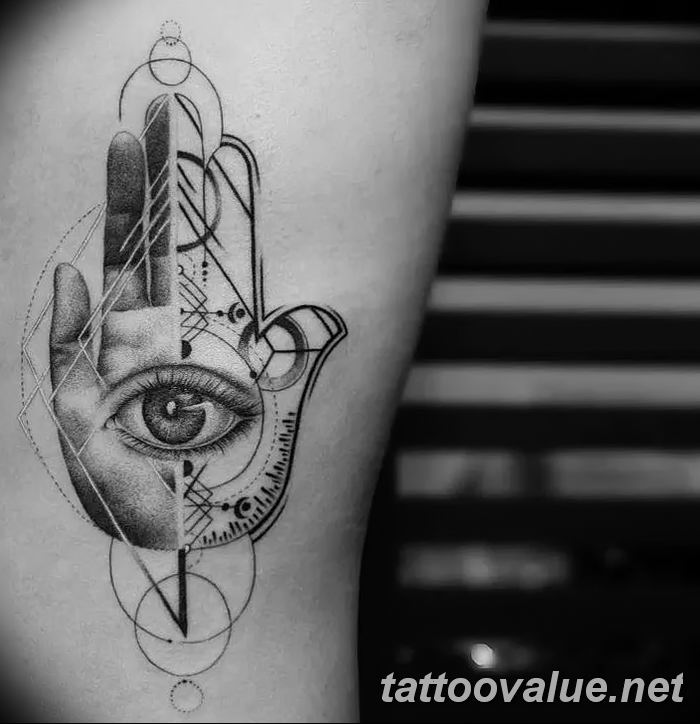 photo of eye tattoo 27.11.2018 №034 - an example of a finished eye tattoo - tattoovalue.net