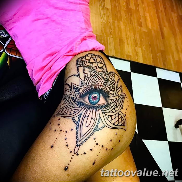 photo of eye tattoo 27.11.2018 №037 - an example of a finished eye tattoo - tattoovalue.net