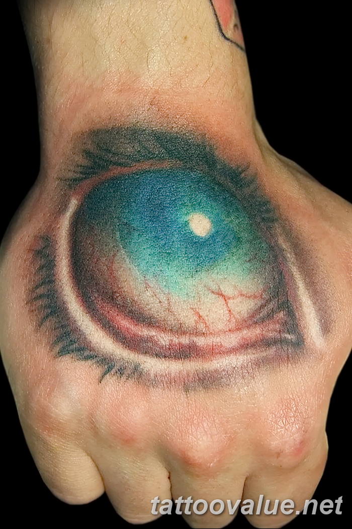 photo of eye tattoo 27.11.2018 №049 - an example of a finished eye tattoo - tattoovalue.net