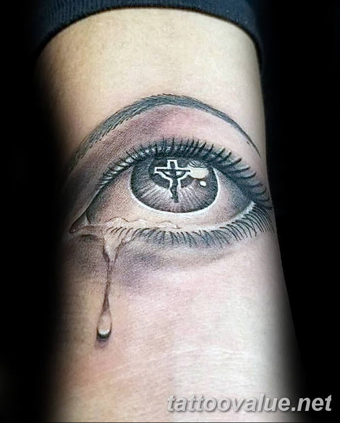 photo of eye tattoo 27.11.2018 №058 - an example of a finished eye tattoo - tattoovalue.net