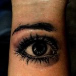 photo of eye tattoo 27.11.2018 №064 - an example of a finished eye tattoo - tattoovalue.net