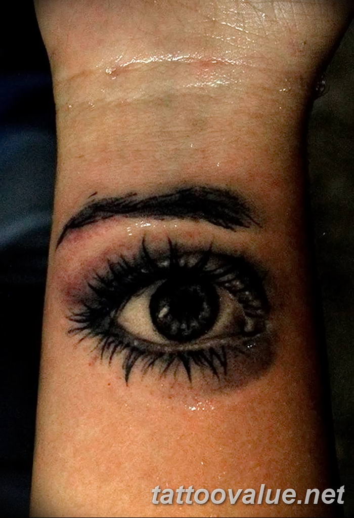photo of eye tattoo 27.11.2018 №064 - an example of a finished eye tattoo - tattoovalue.net