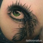 photo of eye tattoo 27.11.2018 №066 - an example of a finished eye tattoo - tattoovalue.net