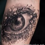 photo of eye tattoo 27.11.2018 №067 - an example of a finished eye tattoo - tattoovalue.net