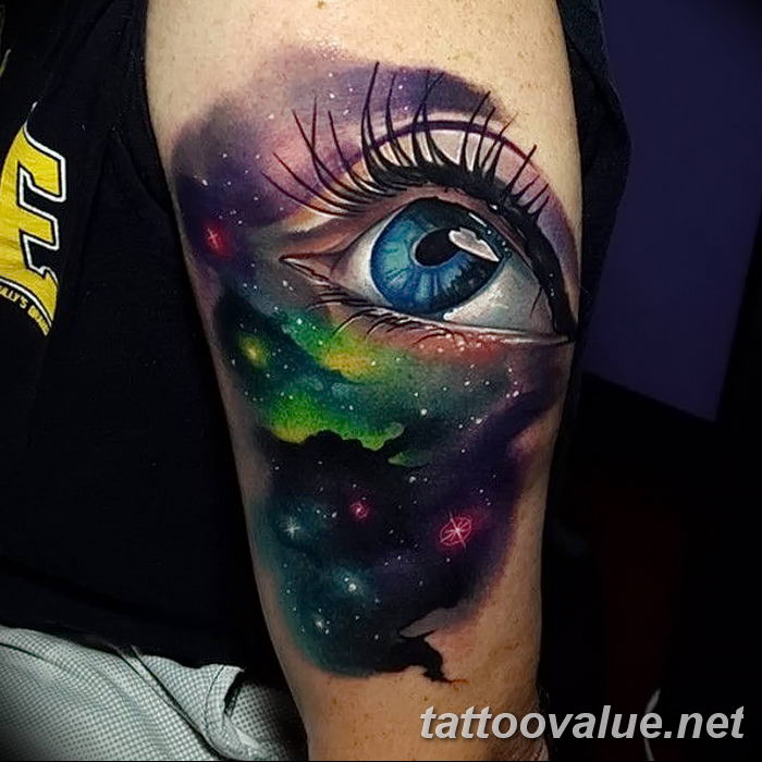 photo of eye tattoo 27.11.2018 №078 - an example of a finished eye tattoo - tattoovalue.net