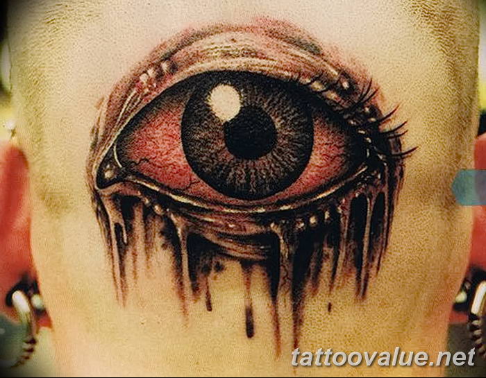photo of eye tattoo 27.11.2018 №079 - an example of a finished eye tattoo - tattoovalue.net