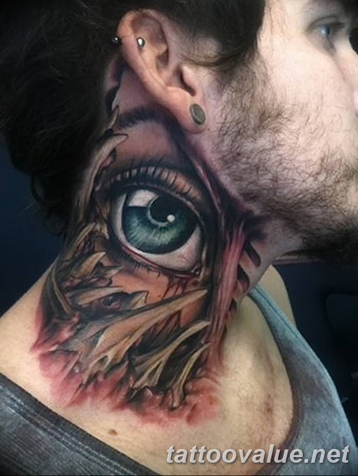 photo of eye tattoo 27.11.2018 №083 - an example of a finished eye tattoo - tattoovalue.net