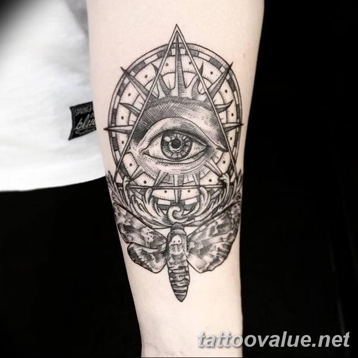 photo of eye tattoo 27.11.2018 №088 - an example of a finished eye tattoo - tattoovalue.net