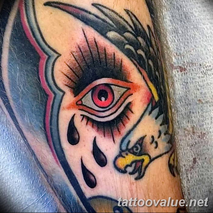 photo of eye tattoo 27.11.2018 №091 - an example of a finished eye tattoo - tattoovalue.net