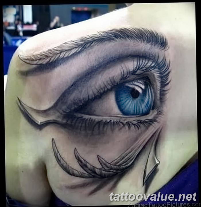 photo of eye tattoo 27.11.2018 №096 - an example of a finished eye tattoo - tattoovalue.net