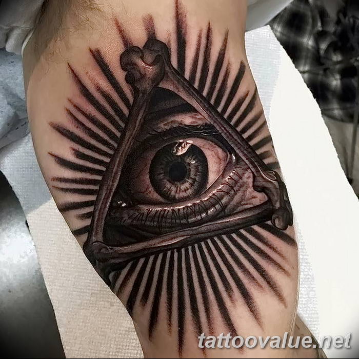 photo of eye tattoo 27.11.2018 №104 - an example of a finished eye tattoo - tattoovalue.net