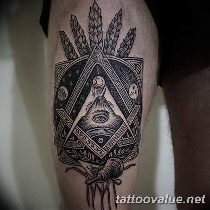 photo of eye tattoo 27.11.2018 №107 - an example of a finished eye tattoo - tattoovalue.net