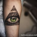 photo of eye tattoo 27.11.2018 №111 - an example of a finished eye tattoo - tattoovalue.net