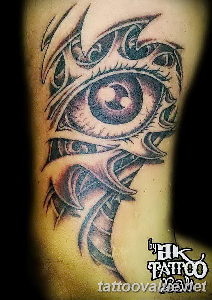photo of eye tattoo 27.11.2018 №112 - an example of a finished eye tattoo - tattoovalue.net