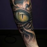 photo of eye tattoo 27.11.2018 №117 - an example of a finished eye tattoo - tattoovalue.net