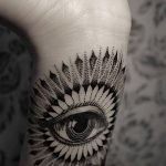 photo of eye tattoo 27.11.2018 №135 - an example of a finished eye tattoo - tattoovalue.net