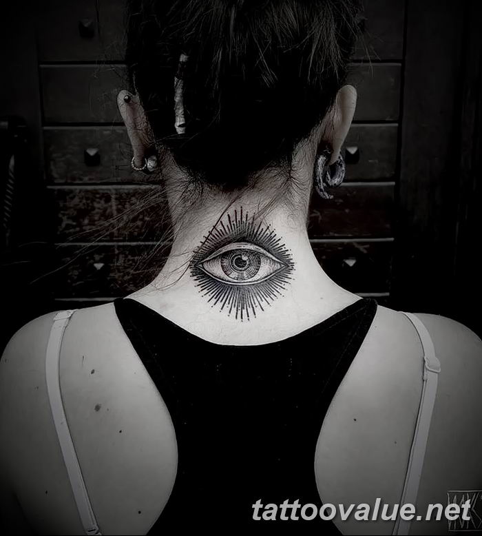 photo of eye tattoo 27.11.2018 №141 - an example of a finished eye tattoo - tattoovalue.net