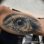 photo of eye tattoo 27.11.2018 №144 - an example of a finished eye tattoo - tattoovalue.net