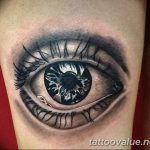 photo of eye tattoo 27.11.2018 №153 - an example of a finished eye tattoo - tattoovalue.net