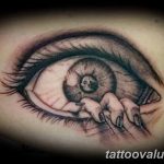 photo of eye tattoo 27.11.2018 №154 - an example of a finished eye tattoo - tattoovalue.net