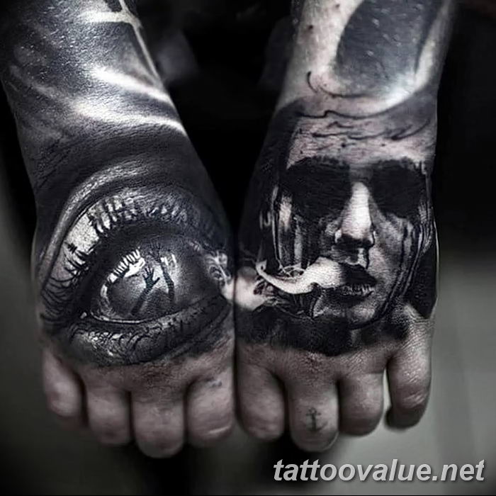 photo of eye tattoo 27.11.2018 №157 - an example of a finished eye tattoo - tattoovalue.net