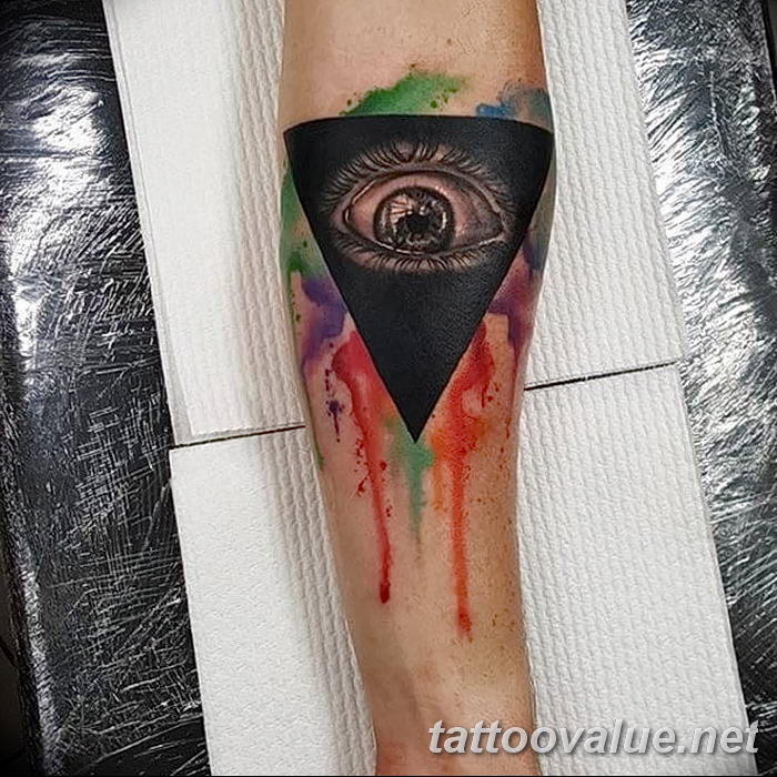 photo of eye tattoo 27.11.2018 №158 - an example of a finished eye tattoo - tattoovalue.net
