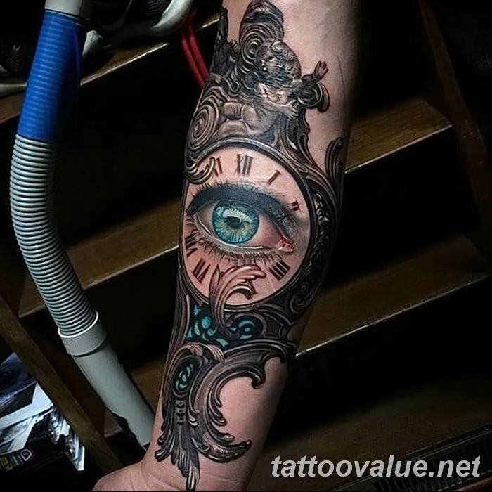 photo of eye tattoo 27.11.2018 №160 - an example of a finished eye tattoo - tattoovalue.net