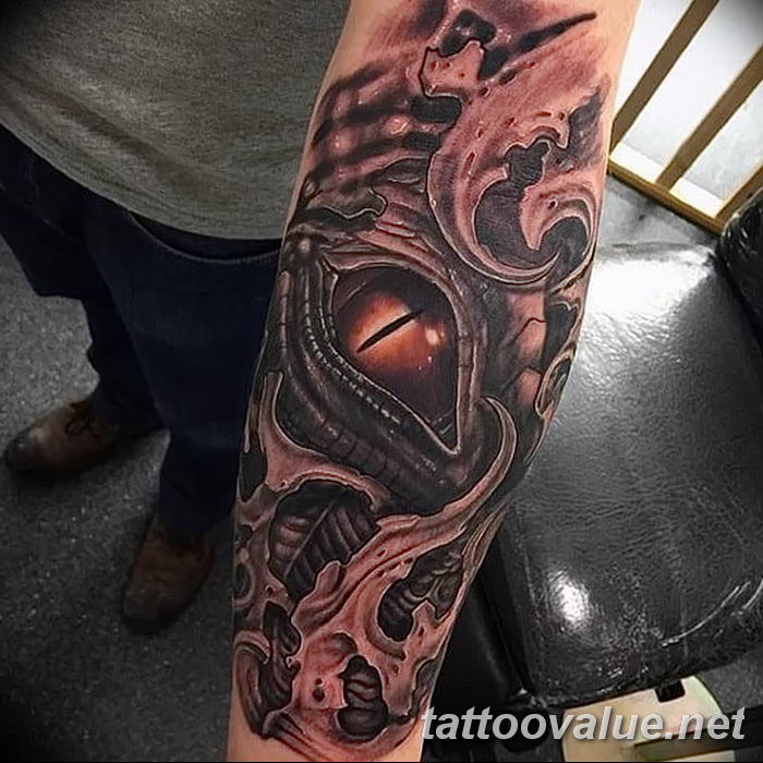 photo of eye tattoo 27.11.2018 №161 - an example of a finished eye tattoo - tattoovalue.net