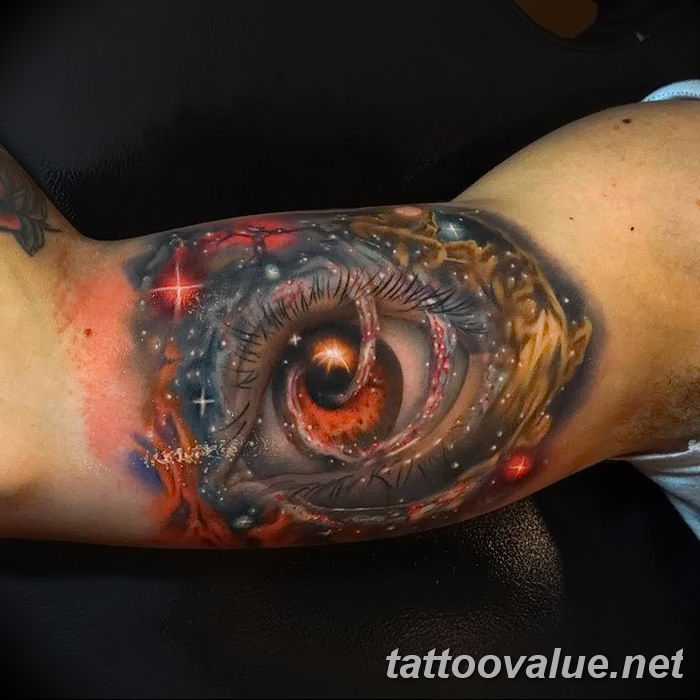 photo of eye tattoo 27.11.2018 №170 - an example of a finished eye tattoo - tattoovalue.net