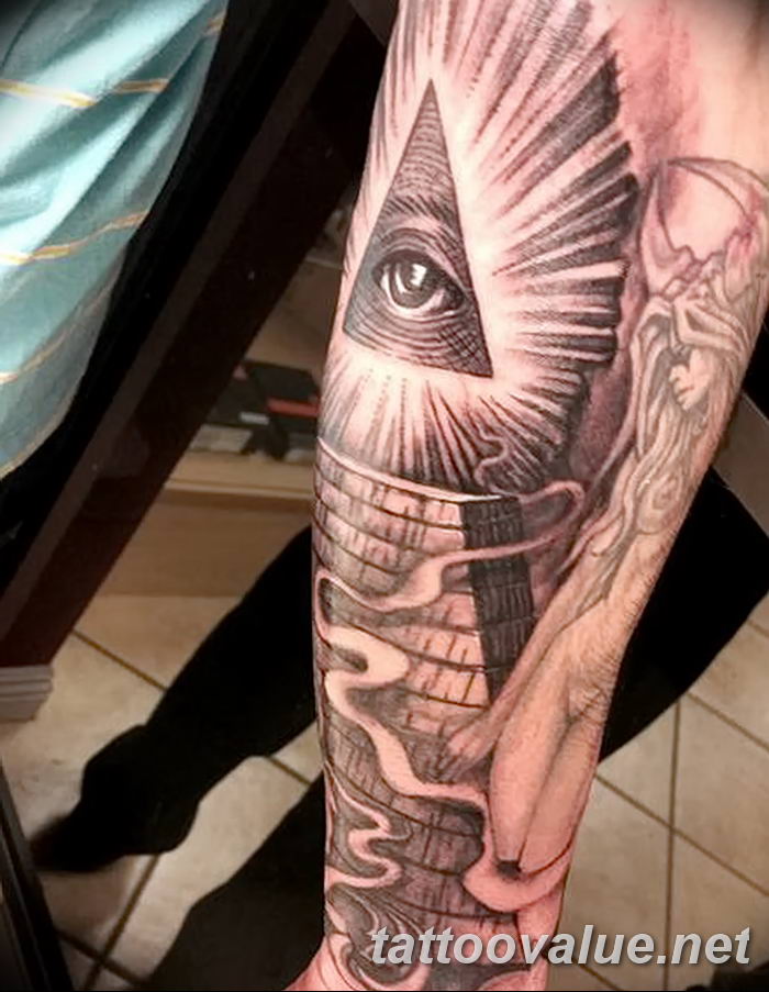 photo of eye tattoo 27.11.2018 №175 - an example of a finished eye tattoo - tattoovalue.net