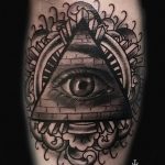 photo of eye tattoo 27.11.2018 №177 - an example of a finished eye tattoo - tattoovalue.net