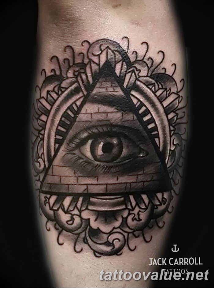 photo of eye tattoo 27.11.2018 №177 - an example of a finished eye tattoo - tattoovalue.net