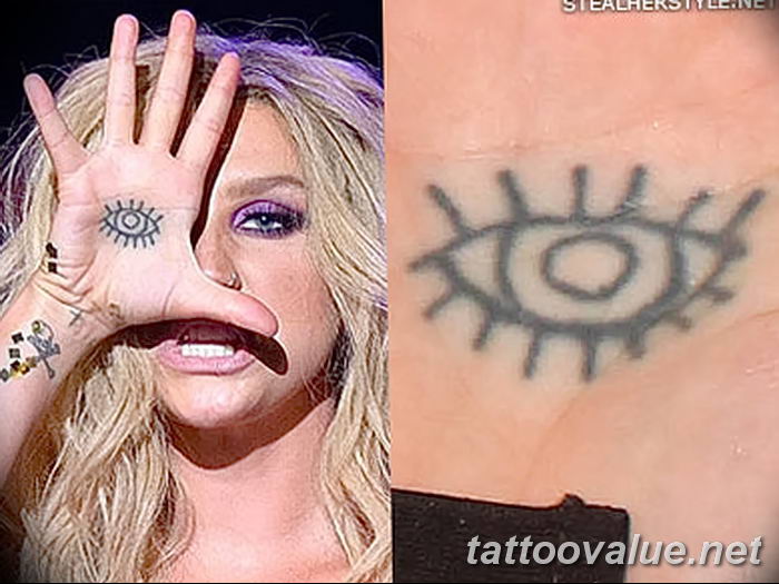 photo of eye tattoo 27.11.2018 №183 - an example of a finished eye tattoo - tattoovalue.net