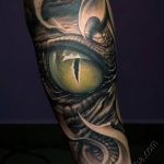 photo of eye tattoo 27.11.2018 №187 - an example of a finished eye tattoo - tattoovalue.net