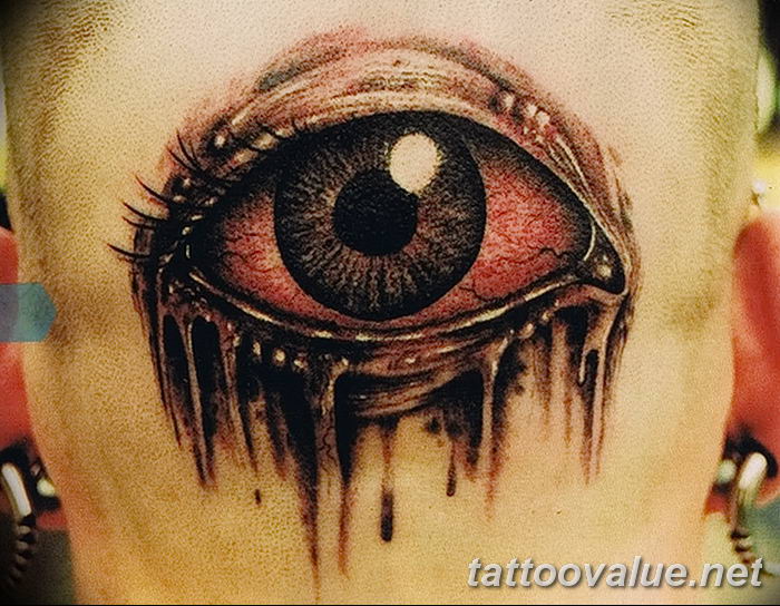 photo of eye tattoo 27.11.2018 №188 - an example of a finished eye tattoo - tattoovalue.net