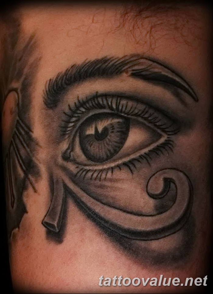 photo of eye tattoo 27.11.2018 №194 - an example of a finished eye tattoo - tattoovalue.net