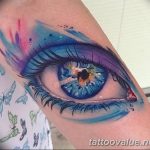 photo of eye tattoo 27.11.2018 №197 - an example of a finished eye tattoo - tattoovalue.net
