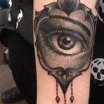 photo of eye tattoo 27.11.2018 №200 - an example of a finished eye tattoo - tattoovalue.net