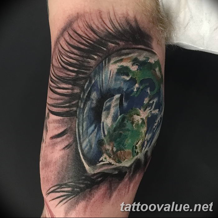 photo of eye tattoo 27.11.2018 №204 - an example of a finished eye tattoo - tattoovalue.net