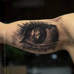 photo of eye tattoo 27.11.2018 №207 - an example of a finished eye tattoo - tattoovalue.net