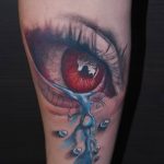 photo of eye tattoo 27.11.2018 №213 - an example of a finished eye tattoo - tattoovalue.net