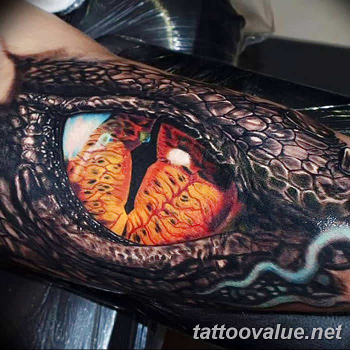 photo of eye tattoo 27.11.2018 №214 - an example of a finished eye tattoo - tattoovalue.net