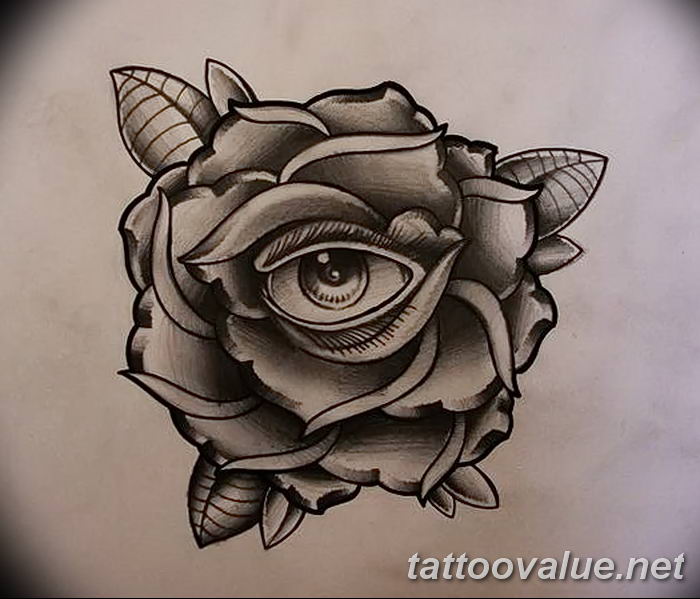 photo of eye tattoo 27.11.2018 №216 - an example of a finished eye tattoo - tattoovalue.net