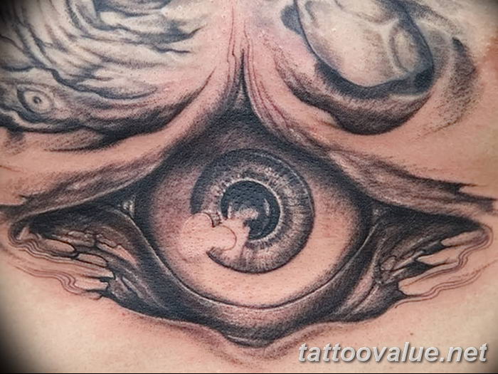 photo of eye tattoo 27.11.2018 №218 - an example of a finished eye tattoo - tattoovalue.net